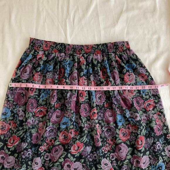 Vintage Three Flaggs Floral Maxi Skirt - Picture 7 of 9